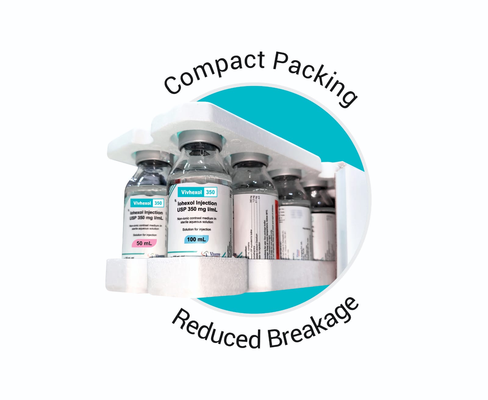 VIVHEXOL 350 vials in compact packing